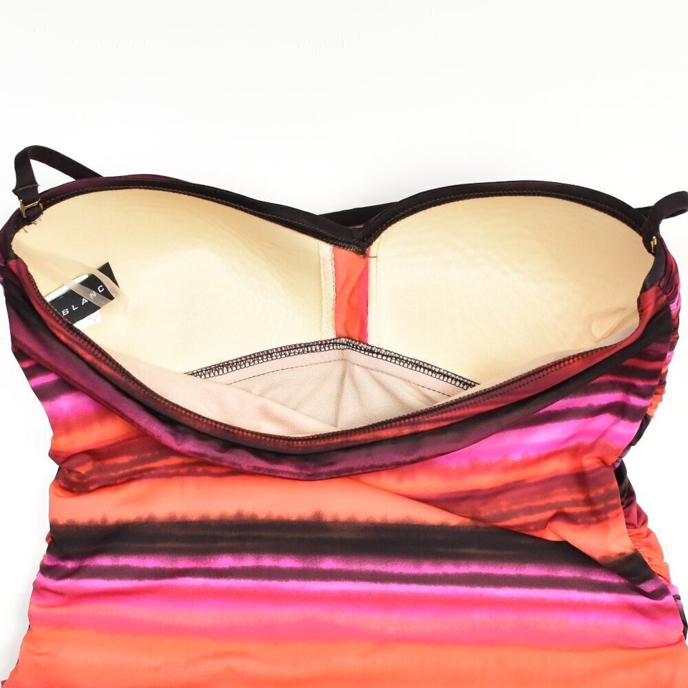 La Blanca Island Goddess Ruched Front Bandeau Swimsuit - 10 - Picture 7 of 9